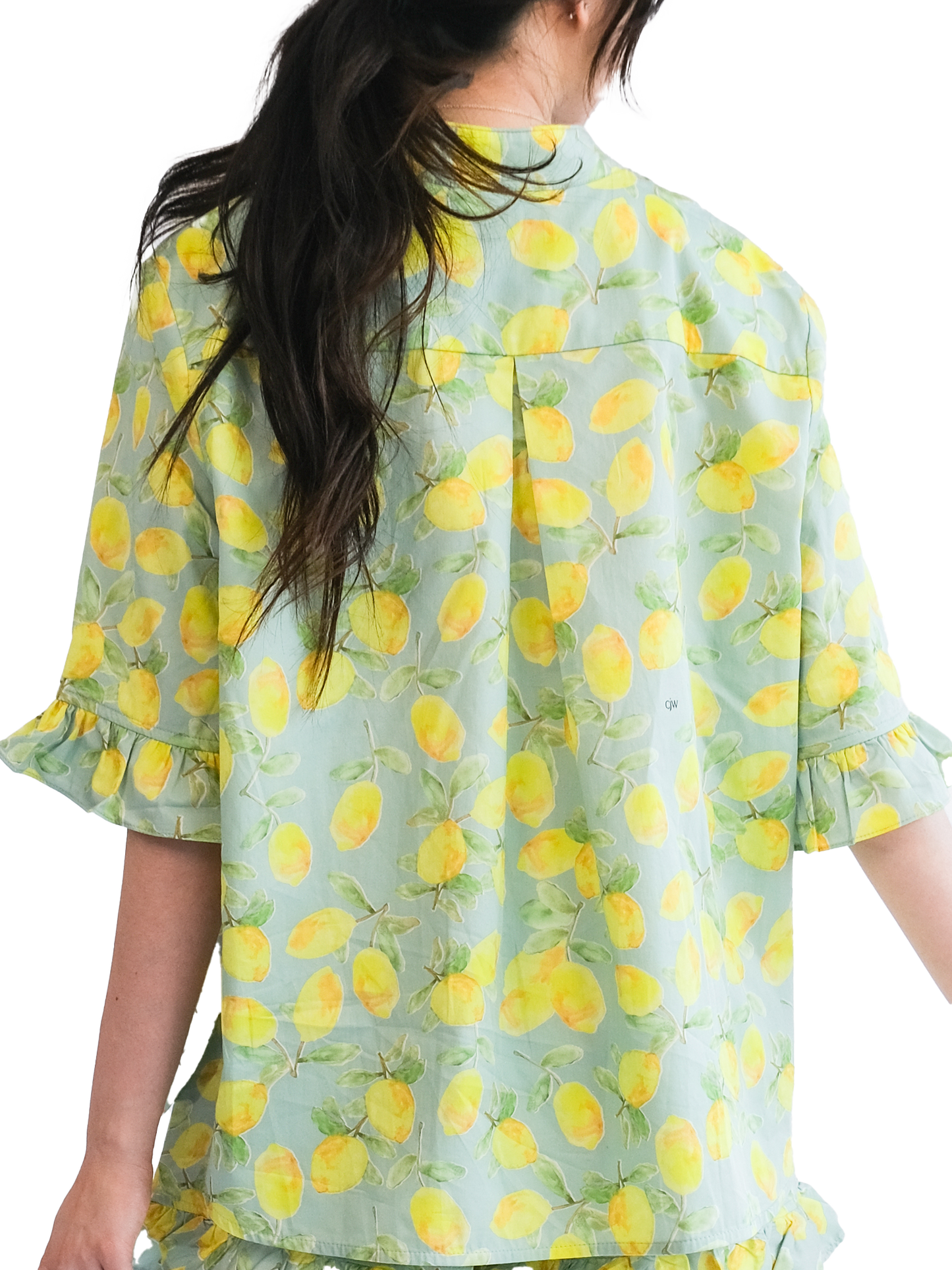 Tuscan Lemon Lemon Cotton Pajama Short Set