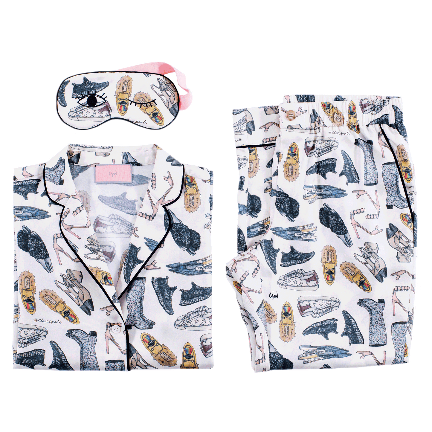 Shoe Goals Pajama Set with Eye Mask (XS only)