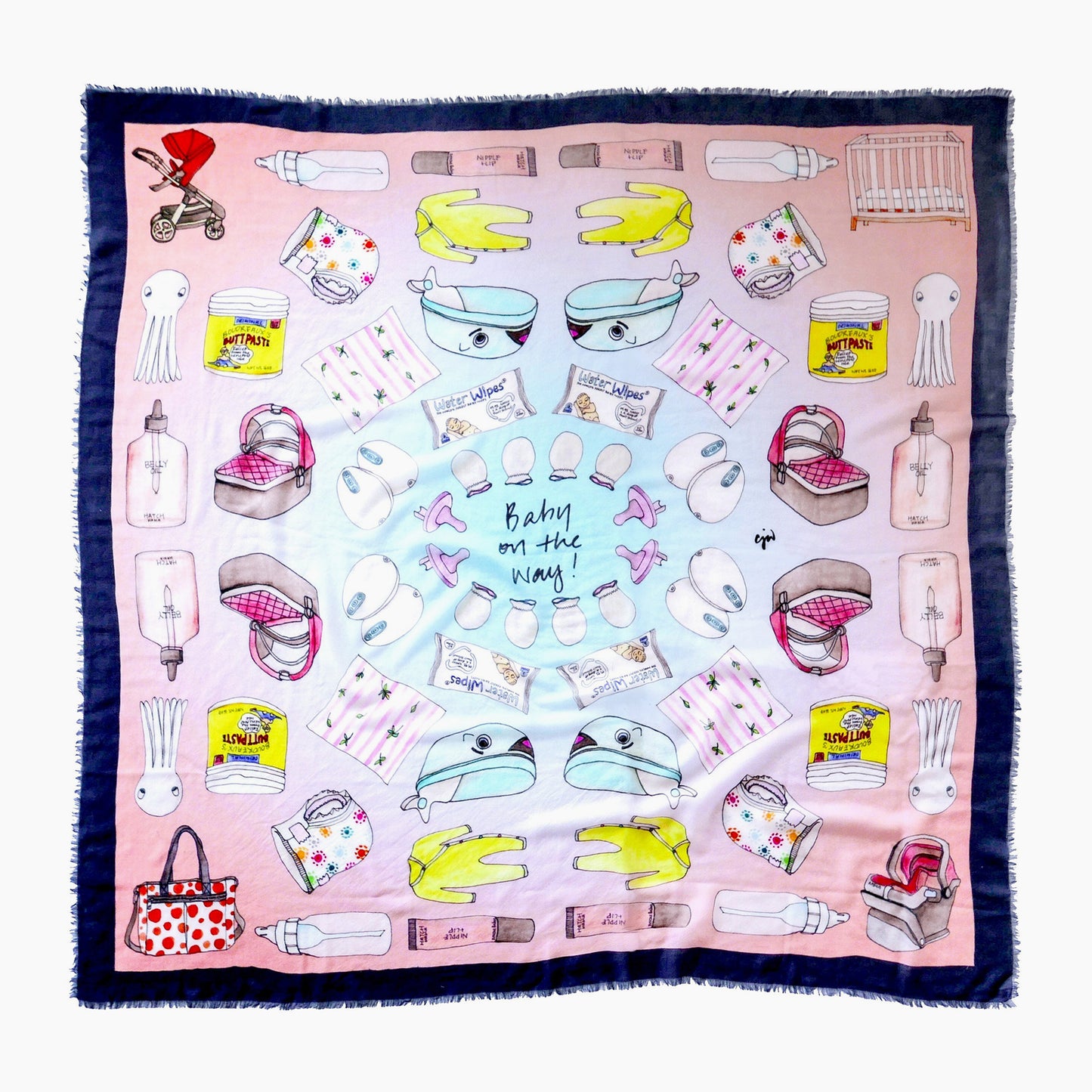 Baby On The Way Scarf Wool Giant