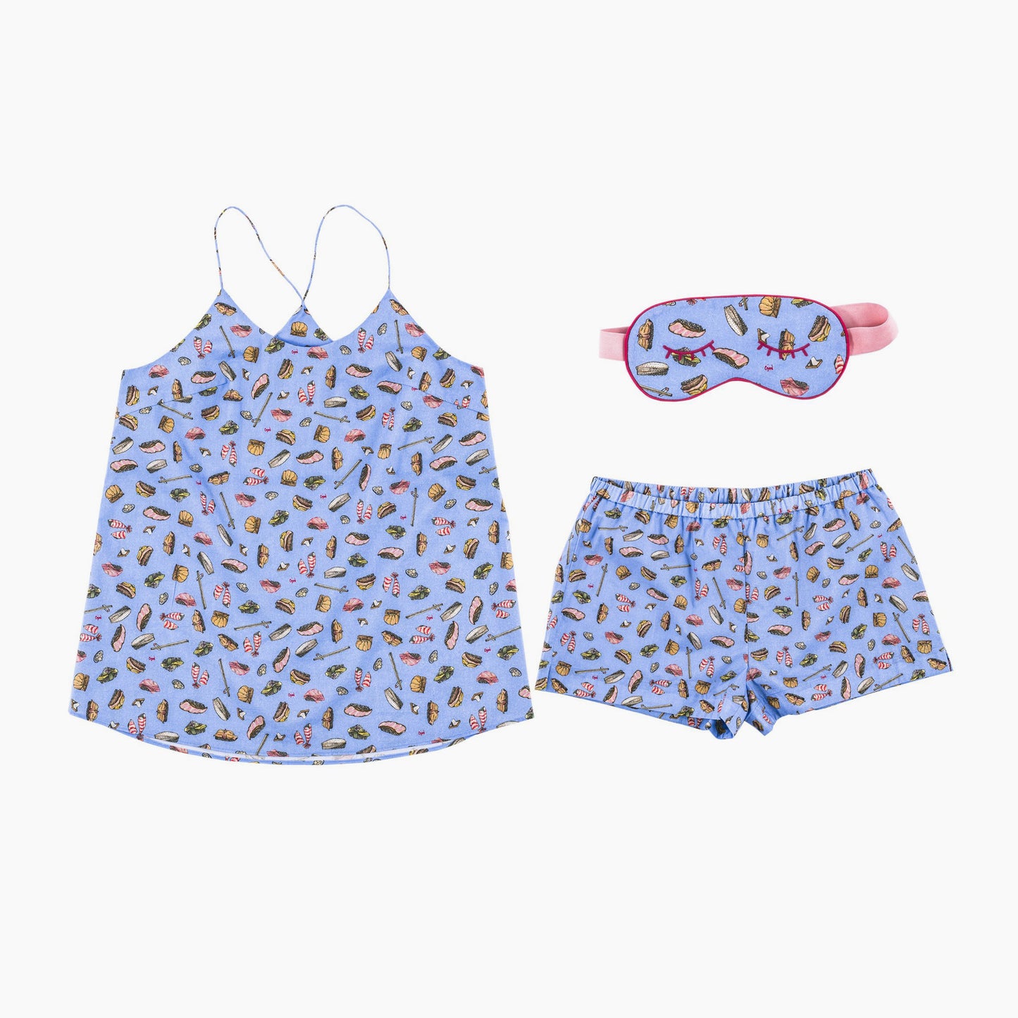 Sushi Dreams Cami Set with Eye Mask
