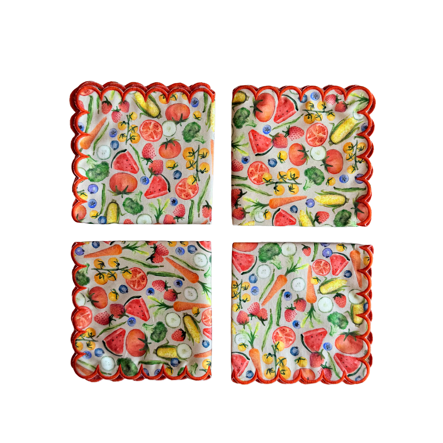 Farm Stand Cocktail Napkins (set of 4)