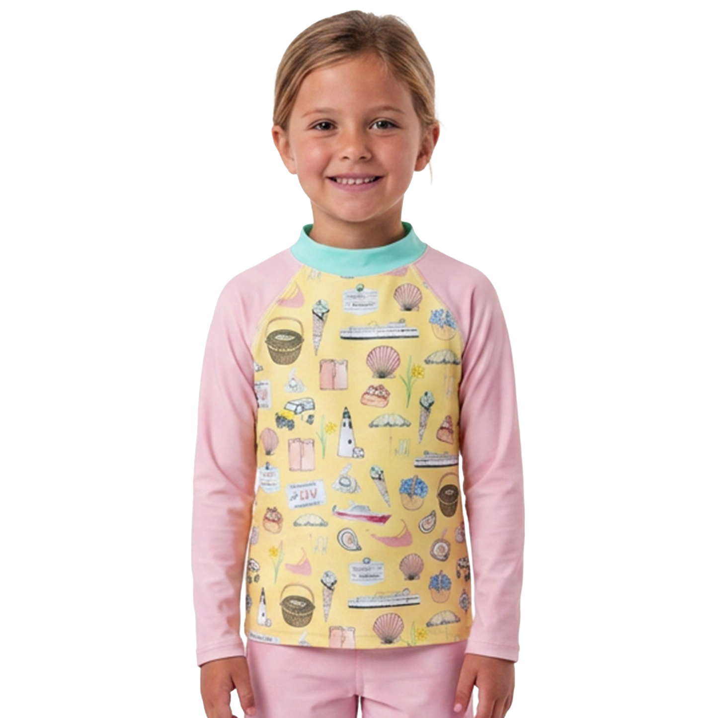Nantucket Rash Guard- Daffodil Yellow