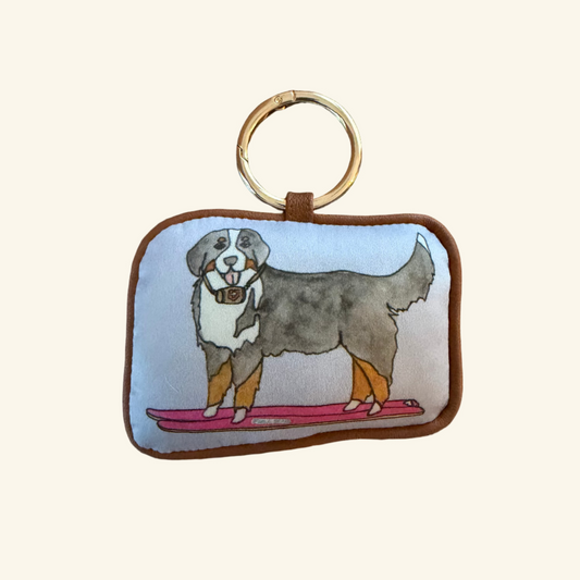 CJW Bernese Mountain Dog Ski Bag Charm — limited edition Alpine dog charm for ski and après lovers.