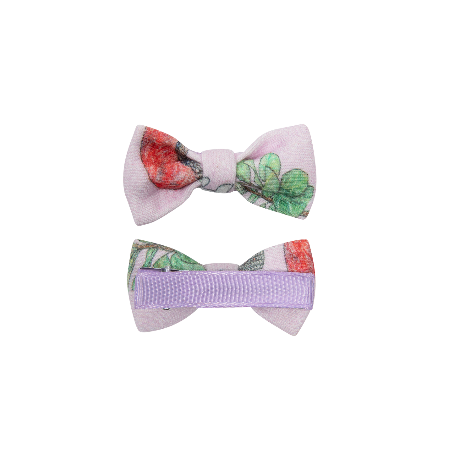 Small bow pink- set of 2