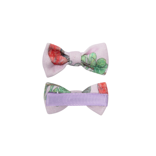 Small bow pink- set of 2